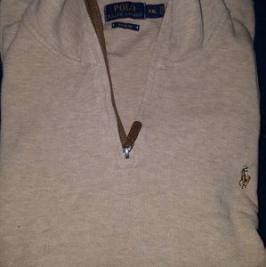 Polo Ralph Lauren Tan Sweater Quarter Zip